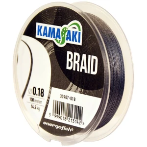 Fir Textil Kamasaki Braid, Grey, 15.5kg, 0.20mm, 100m  Fir Textil Kamasaki Braid, Grey, 15.5kg, 0.20mm, 100m