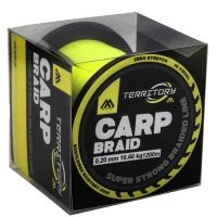 Fir Textil MIKADO Territory Carp Braid, 0.16mm, 1200m, Fluo Yellow