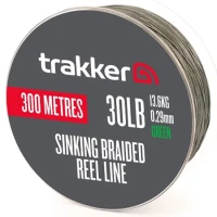 Fir Textil Trakker Sinking Braid Reel Line, Green, 0.29mm, 30lb/13.60kg, 300m