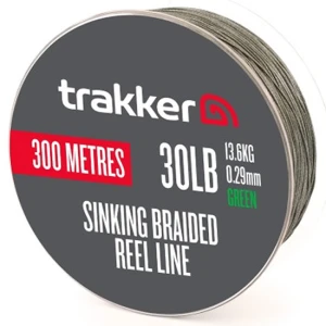 Fir Textil TRAKKER Sinking Braid Reel Line, Green, 0.29mm, 30lb/13.60kg, 300m Fir Textil TRAKKER Sinking Braid Reel Line, Green, 0.29mm, 30lb/13.60kg, 300m