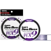 Fir Textil Varivas Avani Sea Bass Max Power Pe X9, White Purple, 18lbs, 0.8mm, 150m