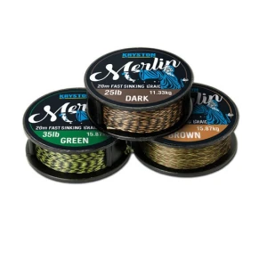 Fir textil Kryston Merlin Fast Sinking Dark Silt 35lb 20m Fir textil Kryston Merlin Fast Sinking Dark Silt 35lb 20m