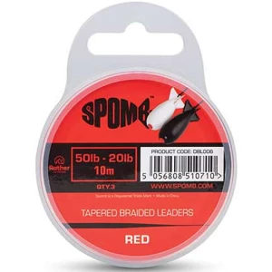 Inaintas Textil Fox SPOMB Tapered Braided Leaders Red, 3x10m, 0.38mm-0.20mm / 50lbs-20lbs Inaintas Textil Fox SPOMB Tapered Braided Leaders Red, 3x10m, 0.38mm-0.20mm / 50lbs-20lbs
