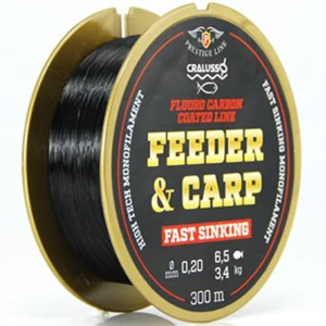 Fir Monofilament Cralusso Feeder & Crap Fast Sinking, Negru, 0.25mm, 300m