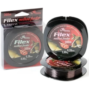 Fir Monofilament Filfishing Filex Method Feeder Dark Brown, 300m, 0.24mm, 7.90kg Fir Monofilament Filfishing Filex Method Feeder Dark Brown, 300m, 0.24mm, 7.90kg