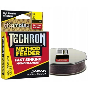 Fir Monofilament KAMATSU Techron Method Feeder Fast Sinking, Brown, 0.23mm, 6.50kg, 300m Fir Monofilament KAMATSU Techron Method Feeder Fast Sinking, Brown, 0.23mm, 6.50kg, 300m