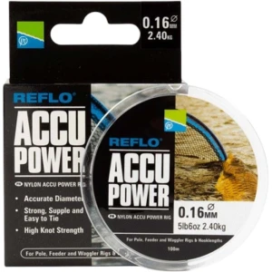 Fir Monofilament PRESTON Accu Power, 0.11mm, 100m