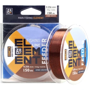 Fir Monofilament ZEOX 3D Element Method Feeder, Amber Brown, 7.4kg, 0.256mm, 150m