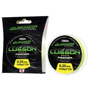 Fir Textil FORMAX Lusson Feeder Braid, Galben Fluo, 16.89kg, 0.20mm, 135m