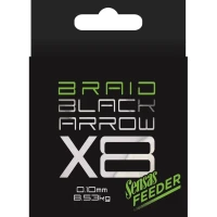 Fir Textil Feeder SENSAS Black Arrow X8 Braid, 0.10mm, 150m, 8.53kg