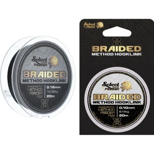 Fir Textil SELECT BAITS X8 Method Feeder Braid Silt, Black, 0.12mm, 7.65kg, 20m