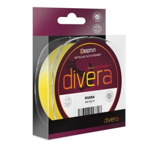Fir textil Delphin DIVERA Feeder galben 0.10mm 10lb 150m