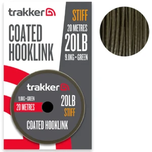 Fir Textil Trakker Stiff Coated Hooklink, 20.4kg/45lb, 20m Fir Textil Trakker Stiff Coated Hooklink, 20.4kg/45lb, 20m