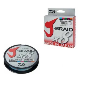 FIR DAIWA J-BRAID X8 MULTICOLOR 016MM/9KG/150M