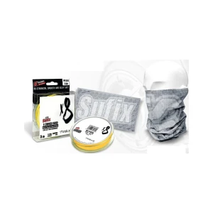 FIR SUFIX X8 300M 0.185MM 15.5KG HOT YELLOW Plus Buff Sufix