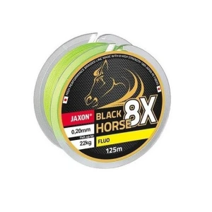 FIR TEXTIL JAXON BLACK HORSE PE 8X FLUO 0.08mm 5Kg 125M