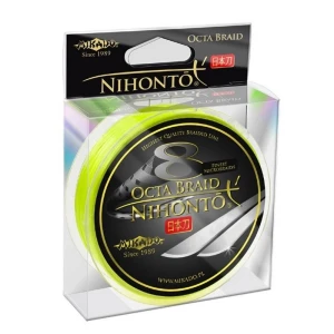 FIR TEXTIL MIKADO NIHONTO OCTA BRAID FLUO YELLOW 150m 0.20mm 18.1kg FIR TEXTIL MIKADO NIHONTO OCTA BRAID FLUO YELLOW 150m 0.20mm 18.1kg