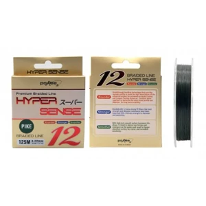 FIR TEXTIL POKEE HYPER SENSE BRAID 100% X 12 -MOSS GREEN-PIKE 0.22mm 125m