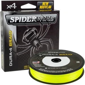 FIR TEXTIL SPIDERWIRE DURA 4 YELLOW 0.17MM 150M 15.0 KG FIR TEXTIL SPIDERWIRE DURA 4 YELLOW 0.17MM 150M 15.0 KG