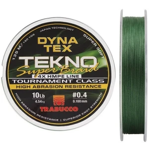 FIR TEXTIL TRABUCCO DYNA TEX TEKNO SUPER BRAID DG 135M 0.205MM 25LB