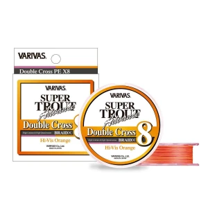 FIR VARIVAS SUPER TROUT ADVANCE DOUBLE CROSS PE 8X 100m 11.4lb 0.15mm HI-VIS Orange