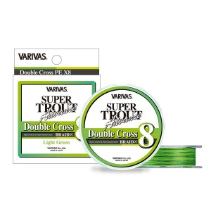 FIR VARIVAS SUPER TROUT ADVANCE DOUBLE CROSS PE 8X 100m 11.4lb 0.15mm Light Green Fluo