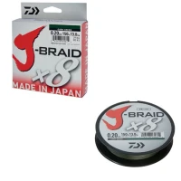 Fir Daiwa Textil J-Braid X8, Dark Green, 006MM/4KG/300M