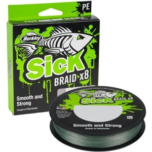 Fir Textil BERKLEY Sick Braid, Moss Green, 300m, 0.10mm, 7.5kg Fir Textil BERKLEY Sick Braid, Moss Green, 300m, 0.10mm, 7.5kg