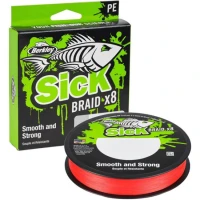 Fir Textil BERKLEY Sick Braid, Red, 300m, 0.08mm, 6.0kg