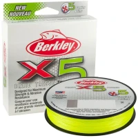 Fir Textil BERKLEY X5, Flame Green, 0.35mm, 36.3kg, 300m