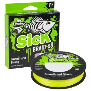 Fir Textil Berkley Sick Braid, HV Yellow, 150m, 0.06mm, 5.4kg Fir Textil Berkley Sick Braid, HV Yellow, 150m, 0.06mm, 5.4kg