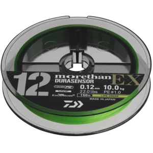Fir Textil DAIWA Morethan Durasensor X12 EX+SI3 Lime Green, 0.18mm, 150m, 16kg