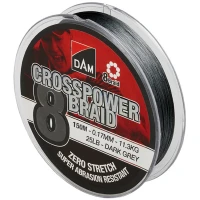 Fir Textil DAM CrossPower 8x Dark Grey, 0.15mm, 9kg, 150m