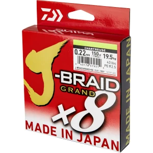 Fir Textil Daiwa J-Braid Grand X8 Chartreuse 0.06mm 135m 5kg Fir Textil Daiwa J-Braid Grand X8 Chartreuse 0.06mm 135m 5kg