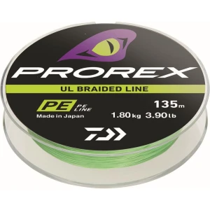 Fir Textil Daiwa Prorex UL Finesse Braid Chartreuse 135m 4.30KG Fir Textil Daiwa Prorex UL Finesse Braid Chartreuse 135m 4.30KG
