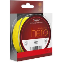 Fir Textil Delphin Hero 4 Galben Fluo, 0.12mm, 8.20kg, 1000m