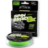 Fir Textil Formax Attack Spinbraid 8x, Fluo Green, 10.44kg, 0.16mm, 150m