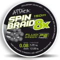 Fir Textil FORMAX Attack Spinbraid 8X, Fluo Green, 10.44kg, 0.16mm, 150m