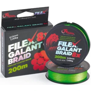 Fir Textil Filex Galant Spinning X8 Braid, Green, 25.90kg, 0.30mm, 200m