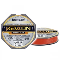 Fir Textil Konger Kevlon X4 Orange Fluo 0.12mm, 10.1kg, 150m