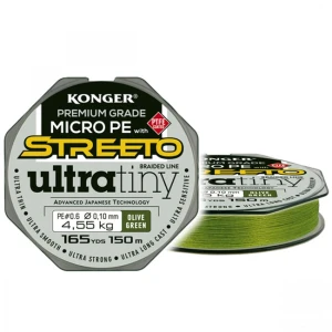 Fir Textil Konger Streeto Ultra Tiny Olive Green 0.06mm, 2.86kg, 150m Fir Textil Konger Streeto Ultra Tiny Olive Green 0.06mm, 2.86kg, 150m