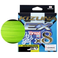 Fir Textil OWNER Kizuna EX X8 Broad, Super Chartreuse, 0.12mm, 6.00kg, 150m