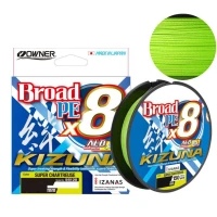 Fir Textil Owner Kizuna X8 Broad, 4.10kg, 0.10mm, Chartreuse, 135m