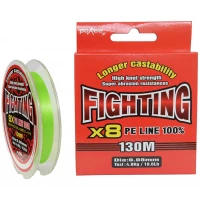 Fir Textil Pokee Fighting X 8, Lime Green, 0.10mm, 6.00kg, 130m
