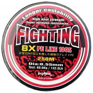 Fir Textil Pokee Fighting X8 Green 0.55mm 46.3kg 250m Fir Textil Pokee Fighting X8 Green 0.55mm 46.3kg 250m