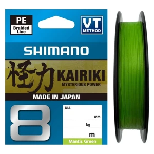 Fir Textil SHIMANO Kairiki 8 Braided Line, Mantis Green, 150m, 0.16mm, 10.30kg