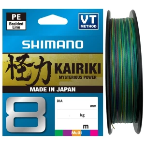 Fir Textil SHIMANO Kairiki 8 Braided Line, Multi Color, 300m, 0.13mm, 8.20kg