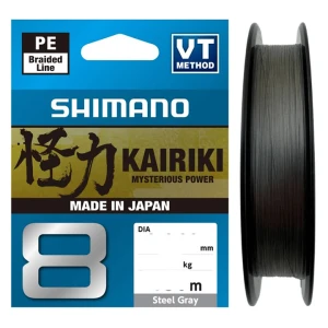 Fir Textil SHIMANO Kairiki 8 Braided Line, Steel Gray, 300m, 0.28mm, 29.30kg