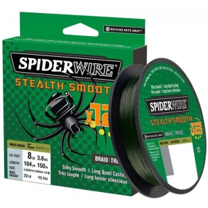 Fir Textil Spiderwire Stealth Smooth 12 Verde 150m, 0.39mm, 46.3kg Fir Textil Spiderwire Stealth Smooth 12 Verde 150m, 0.39mm, 46.3kg