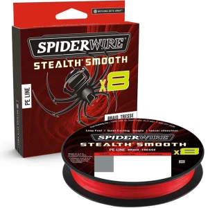 Fir Textil Spiderwire Stealth Smooth 8 Rosu 300m, 0.19mm, 18kg Fir Textil Spiderwire Stealth Smooth 8 Rosu 300m, 0.19mm, 18kg